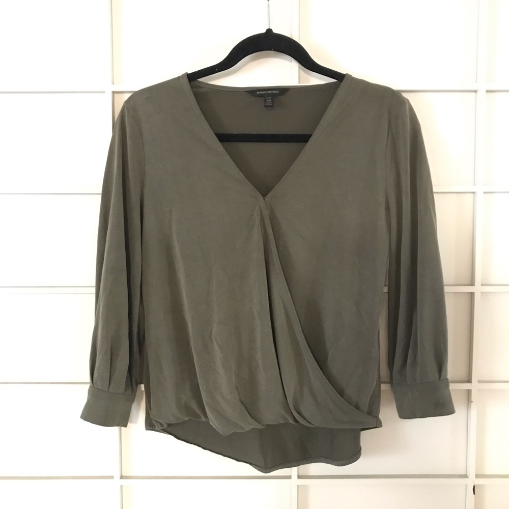 Banana Republic Green Blouse